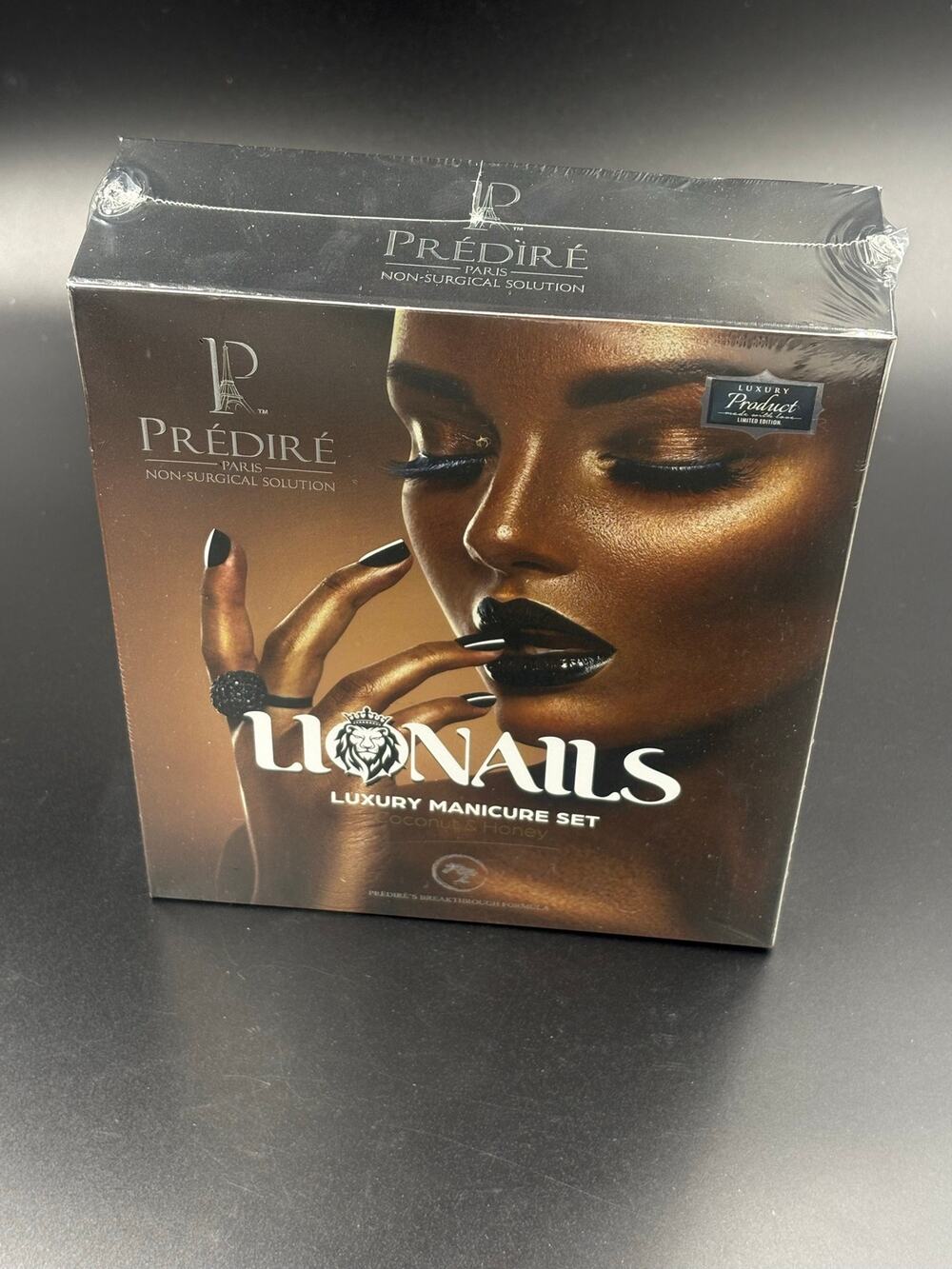 Prestige Paris LioNails Luxury Manicure Set Coconut Honey with Argan Oil Sealed